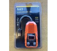 KLEIN TOOLS ET910 USB Power Meter and Tester, USB-A Digital Meter for Voltage, Current, Capacity, Energy, Resistance, Max Current, 0.98 in*11.21