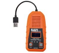 KLEIN TOOLS ET910 USB Power Meter and Tester, USB-A Digital Meter for Voltage, Current, Capacity, Energy, Resistance, Max Current, 0.98 in*11.21