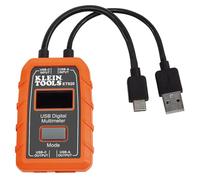 Klein Tools ET920 USB Power Meter, USB-A and USB-C Digital Meter for Voltage, Current, Capacity, Energy and Resistance