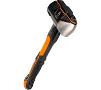 Klein Tools H80606 Sledgehammer, 6-Pound Wedge Hammer with Fiberglass Handle, Heavy-Duty, Shock-Resistant Design for Striking and Demolition, Includes Lanyard Hole