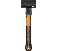 Klein Tools H80696EP 6-Pound Sledgehammer, Beater with Carabiner Hole, Shock-Reducing Grip and Fiberglass Handle for Demolition Power