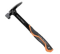 Klein Tools H80922S Smooth Face Hammer with Straight Claw, 22-Ounce Forged Steel, Magnetic Nail Starter, and Extra-Large Squared Strike Face