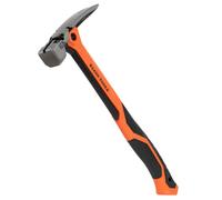 Klein Tools H81020 Anti-Vibration Smooth Face Hammer with Straight Claw, 20-Ounce Forged Steel, Magnetic Nail Starter and Extra-Large Squared Strike Face