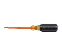 Klein Tools Insulated 1/8" Slotted - 4" Screwdriver 612-4-INS