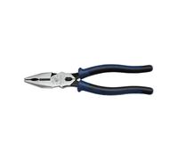 Klein Tools J12098 Universal Combination Pliers with Crimping Die, Toothed Pipe Grip, Induction Hardened Knives
