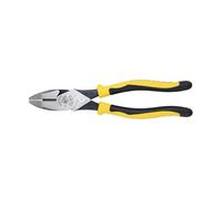 Klein Tools J213-9NECR Jouneyman Pliers Connector Crimp Side, with High-Leverage Design Featuring Crimping Die Behind Hinge, 9-Inch