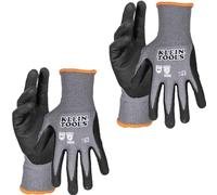 Klein Tools Knit Dipped Gloves, Cut Level A4, Touchscreen, Large, 2-Pair