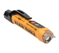 Klein Tools NCVT3P Dual Range Non Contact Voltage Tester, 12-1000V AC Pen, Flashlight, Audible and Flashing LED Alarms, Pocket Clip