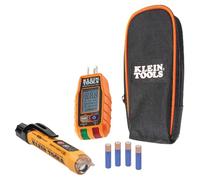 Klein Tools Voltage Test Kit RT250KIT - Non-Contact Voltage & GFCI Tester with LCD and Flashlight