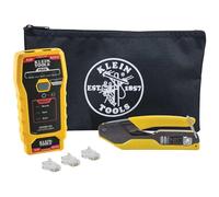 Klein Tools VDV026-813 RJ45 Ethernet Cable Tester and Crimper Kit, Pass-Thru Technology, Includes Connectors for Cat5e / CAT6 Data Applications, Pack of 50