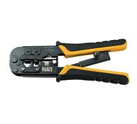 Ratcheting Crimper, Modular Crimper Cutter Stripper for RJ45, Cat5e, Cat6, CAT6A KLEIN TOOLS VDV226-011-SEN