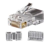 25 pcs - Klein Tools VDV826 Series Male RJ45 Connector, Cable Mount, Cat6