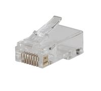 Klein Tools VDV826-702 Pass-Thru Modular Data Plug, RJ45 CAT5E, Gold Plated, Pass Through Connectors 50-Pack