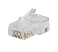 Klein Tools Pass-Thru Modular Data Plug, RJ45 CAT6, Pass Through Connectors 50-Pack, VDV826-703
