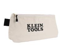 Klein Tools Zipper Bag, Extra Long, No. 10 Canvas, Heavy Duty Tool Bag, Stand-Up Bottom, Multipurpose for Tools or Crafts