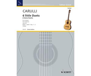 Kleine Duette(6) 1 Opus 34 Ferdinando Carulli Book [Softcover] 2 Guitars Schott