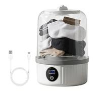 Kleine Waschmaschine - 2- Kabellos Und Über USB Aufladbar, Tragbare Mini Waschmaschine Und Waschautomat | Für Zuhause Wohnheim Reise Hotel Outdoor Camping Wäsche Unterwäsche Büstenhalter