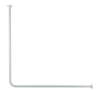 Kleine Wolke 0345100001 Universal Shower Curtain Pole 3 Sizes Diameter 25 mm White