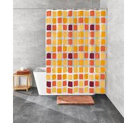 Kleine Wolke 180 x 200 cm 100 Percent Peva Sonny Shower Curtain, Yellow