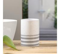 Kleine Wolke Alva White Ceramic Tumbler & Toothbrush Holder