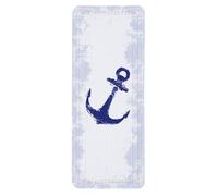 Kleine Wolke "Anchor Bath Safety Mat, PVC Foam, Dark Blue, 92 x 36 x 0.3 cm