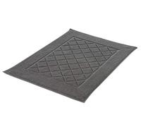 Kleine Wolke Bridge Terry Cloth Rug, Cotton, Dark Grey, 50 x 70 cm