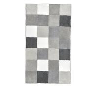 Kleine Wolke "Caro" Bath rug, 60 x 105 cm, Grey/White