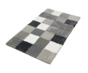 Kleine Wolke "Caro" Bath rug, 70 x 120 cm Grey/White