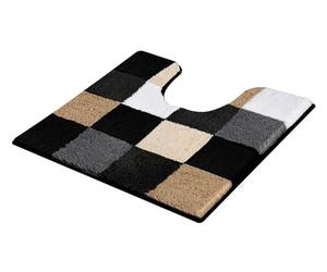 Kleine Wolke "Caro" Pedestal rug, 55 x 55 cm, Black