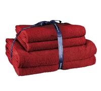 Kleine Wolke Chill Terry Towel Set 4-Piece Ruby with 2 Pieces 50 x 100 cm + 70 x 140 cm
