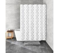 Kleine Wolke Classy Textile Shower Curtain 120 x 200 cm White