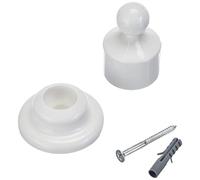 Kleine Wolke Curtain for 25 mm rods in White, 15 x 10 x 10 cm