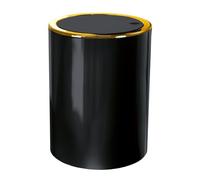 Kleine Wolke Golden Clap cosmetic bin, ABS, black, bucket 5 L, cylindrical