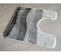 Kleine Wolke MIAMI WC Bath Mat U-Shape, 50x50 cm, Grey, Anti-Slip Latex, 15 mm