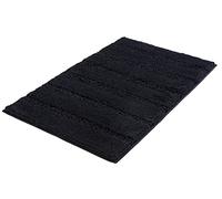 Kleine Wolke "Monrovia Bath Rug, Polyester, Black, 70 x 120 x 2.5 cm
