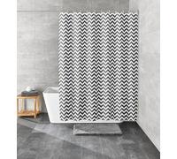 Kleine Wolke Peva Zack Shower Curtain in Slate with 120 x 200 cm