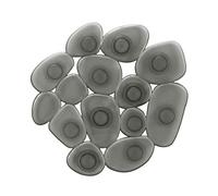 Kleine Wolke Sassolino Mini Set of 6 PVC Smoke Grey