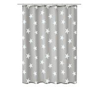 Kleine Wolke Shower Curtain, Polyester, Grey, 180x200 cm