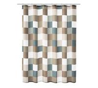 Kleine Wolke Shower Curtain, 100 Percent Polyester, Taupe, 180 x 200 cm