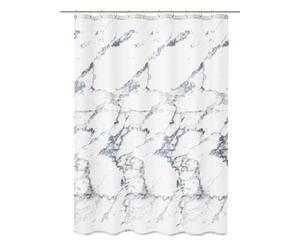 Kleine Wolke Shower Curtain, Polyester, Grey, 120 x 200 cm