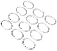 Kleine Wolke Shower Curtain Rings, Transparent, 12-Piece