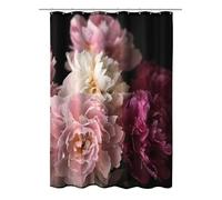 Kleine Wolke Shower Curtain Textile Rosemarie in Bordeaux with 180 x 200 cm