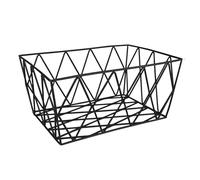 Kleine Wolke Slack Basket, Colour: Black, Material: Metal, Size: Length 19 cm, Width 28 cm, Height 12 cm