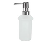 Kleine Wolke Soap Dispenser, Stainless Steel Glass, Milky, Länge 7 x Breite 7 x Höhe 17,2 cm