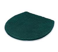 Kleine Wolke Toilet seat cover Soft 47x50cm in green/grey, Polyarcylic, 47 x 50 x 1 cm