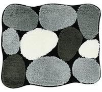 Kleine Wolke Stone 8972926331 Bath Mat 65 x 55 cm Black