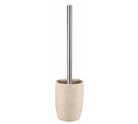 Kleine Wolke Toilet Brush Holder, 100% eco-polyresin, Macadamia, 9.5 x 9.5 cm