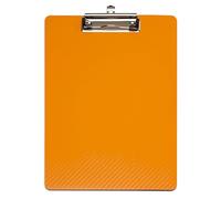 Klemmbrett MAULflexx, Durable A4 Writing Tablet, Retractable Hanging Loop. Clipboard 4 Schreibplatte Orange