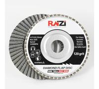 klenbo 115MM Diamond Flap Disc Wheel Apply Angle Grinder for Glass Metal ceramic Tile Marble and Granite Polishing Grinding Wheel 115x22.23mm (#120)