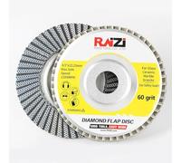 klenbo 115MM Diamond Flap Disc Wheel Apply Angle Grinder for Glass Metal ceramic Tile Marble and Granite Polishing Grinding Wheel 115x22.23mm (#60)